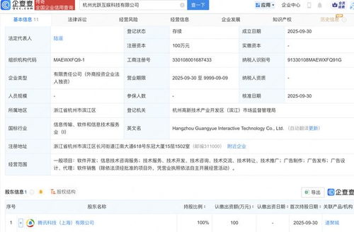 騰訊在杭州設立科技新公司，強化信息技術咨詢服務布局